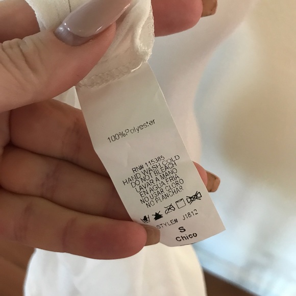 New w/Tags DO & BE SHEER WHITE BLOUSE - Picture 7 of 7